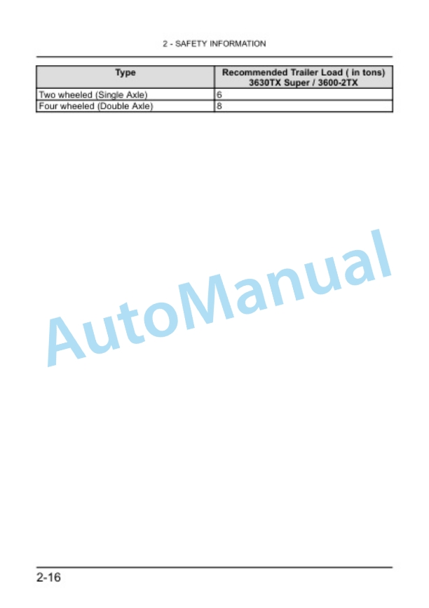 Alternative view of New Holland 3630TX Super, 3600-2 TX Tractor Operation and Maintenance Manual 48134667
