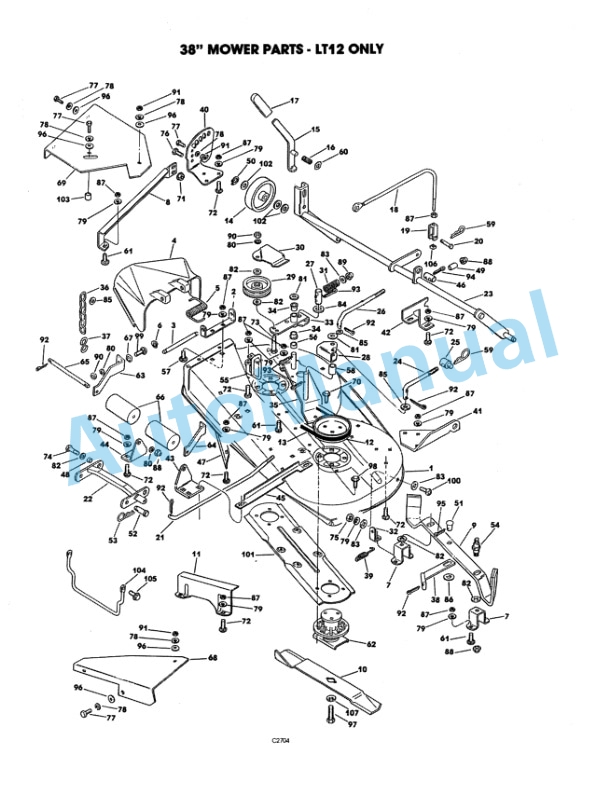 New Holland 38in Mower Attachment Operation and Maintenance Manual 42643814-5