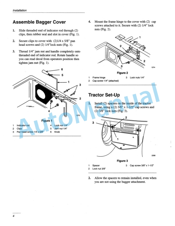 New Holland 38in Twin Bagger for Lawn - Garden Tractor Operation and Maintenance Manual 42680050-3