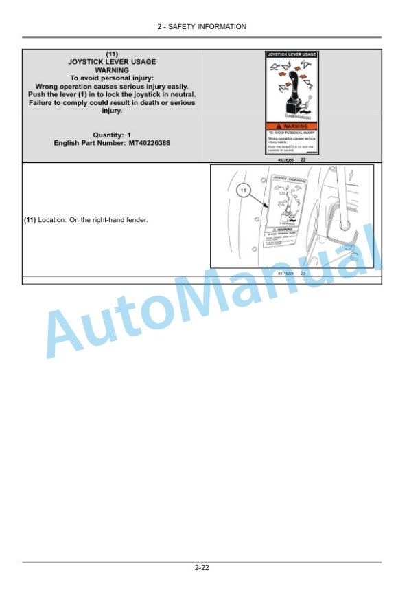 Alternative view of New Holland 40, 50 Boomer Compact Tractor Operation and Maintenance Manual 47605465