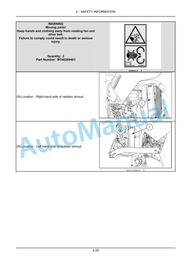 Alternative view of New Holland 40, 50 Boomer Compact Tractor Operation and Maintenance Manual 47901424