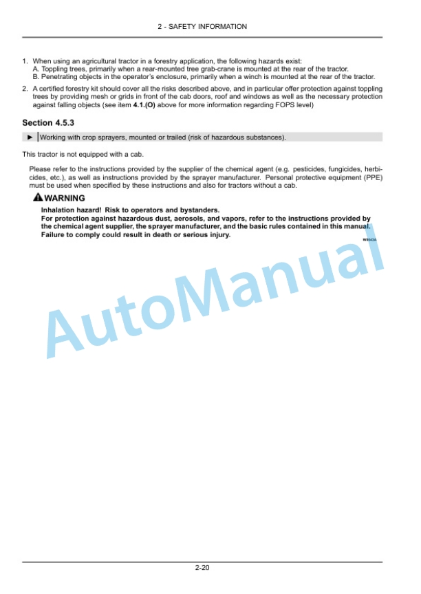 Alternative view of New Holland 40, 50 Boomer Compact Tractor Operation and Maintenance Manual 84599068