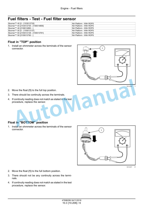 Alternative view of New Holland 40, 50 Boomer Tier 3 Compact Tractor Service Manual 48080049