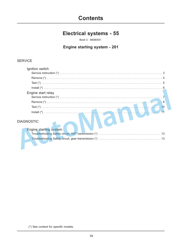 New Holland 40, 50 Boomer Tier 3 Compact Tractor Service Manual 48080052-5