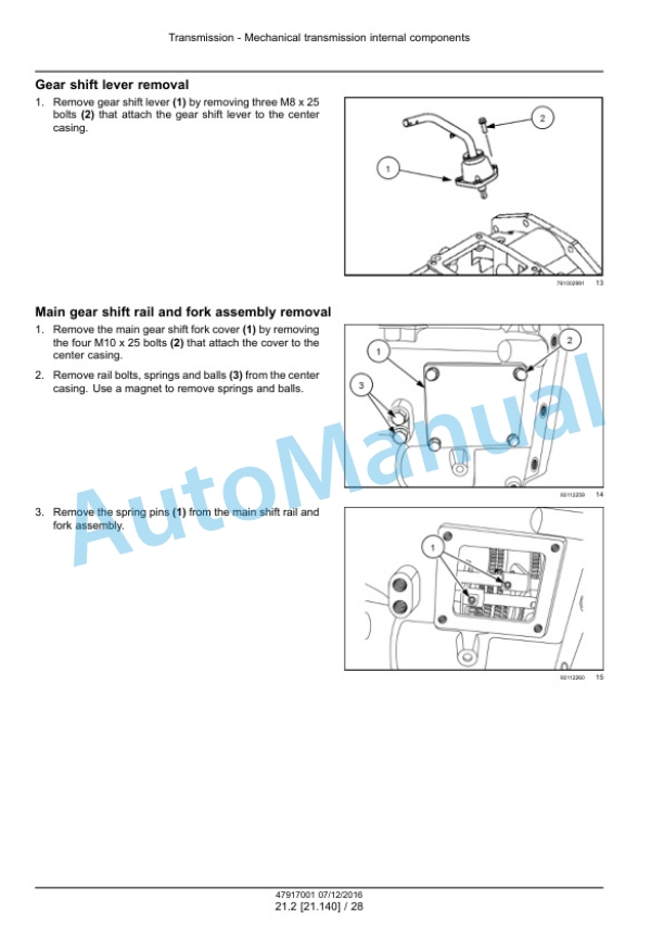 Alternative view of New Holland 40, 50 ROPS Boomer Compact Tractor Service Manual 47917001