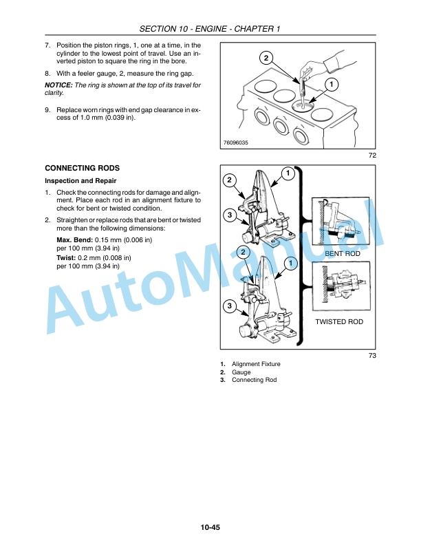New Holland 4055, 4060 Boomer Tractor Service Manual 84270065-3