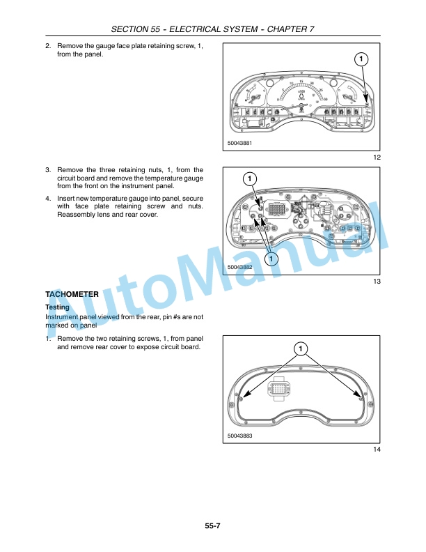 New Holland 4055, 4060 Boomer Tractor Service Manual 84270069-4