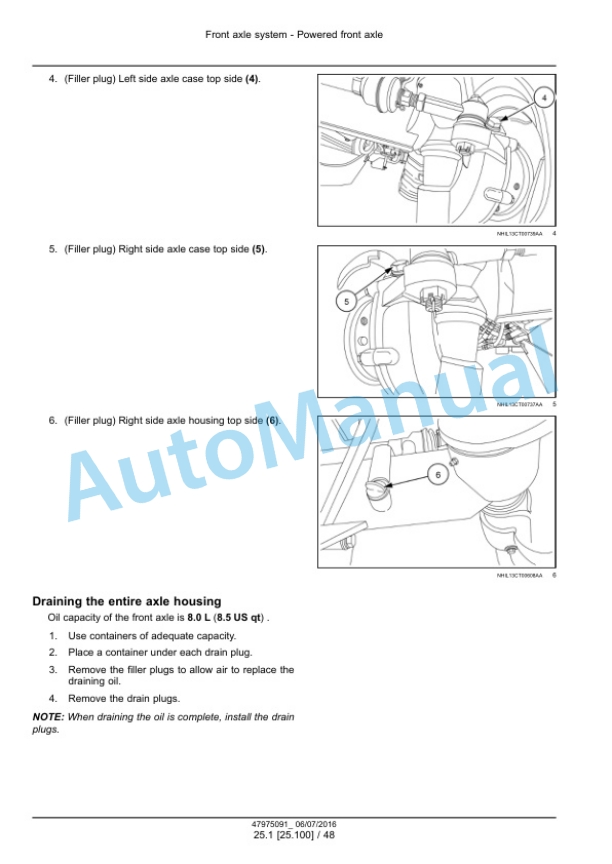 Alternative view of New Holland 40D CVT, 45D CVT, 50D CVT Boomer Tier 3 Compact Tractor Service Manual 48001042