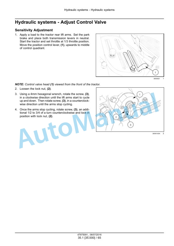 Alternative view of New Holland 40D CVT, 45D CVT, 50D CVT Boomer Tier 3 Compact Tractor Service Manual 48001043