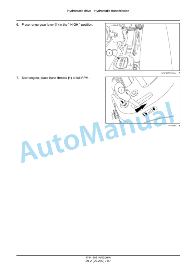 Alternative view of New Holland 41, 47 Boomer Tier 4B Final Compact Tractor Service Manual 47998517