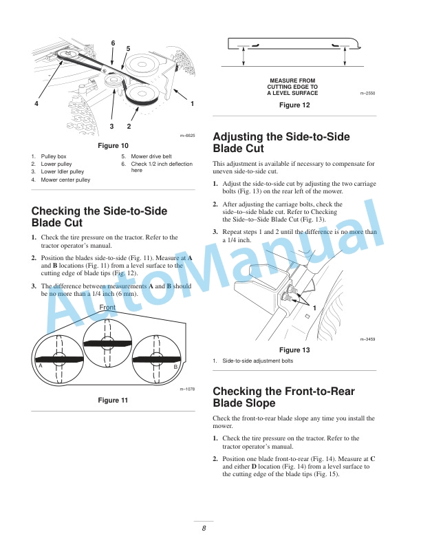 New Holland 42in, 48in, 52in Mower Operation and Maintenance Manual 87040092-3