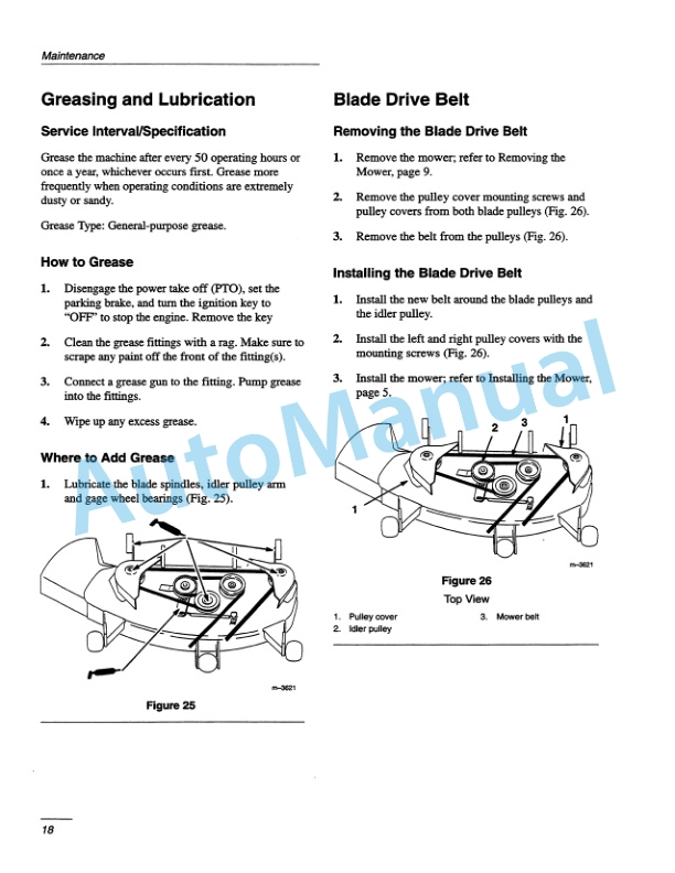 New Holland 42in Side Dischage Mower Operation and Maintenance Manual 42872000-5