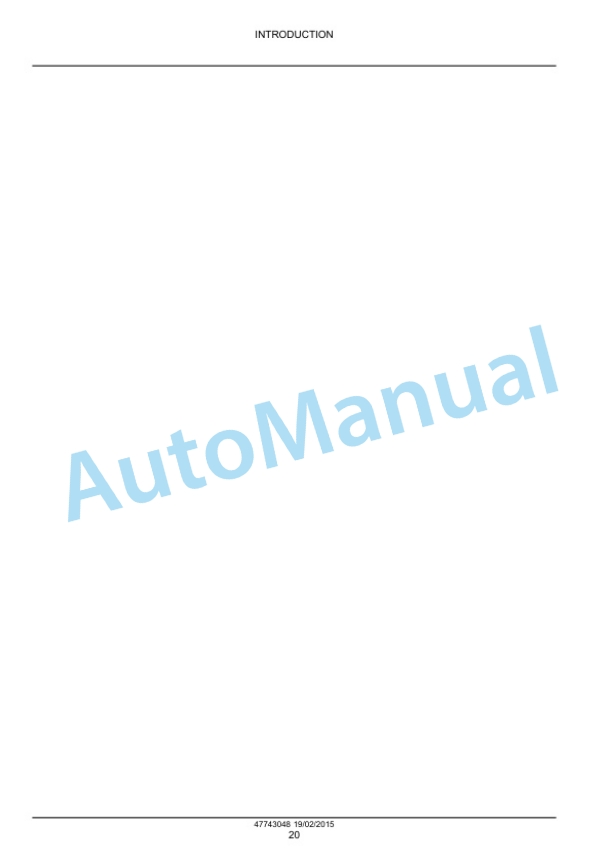 New Holland 430TL, 440TL, 450TL, 460TL Front Loader Service Manual 47743048-2