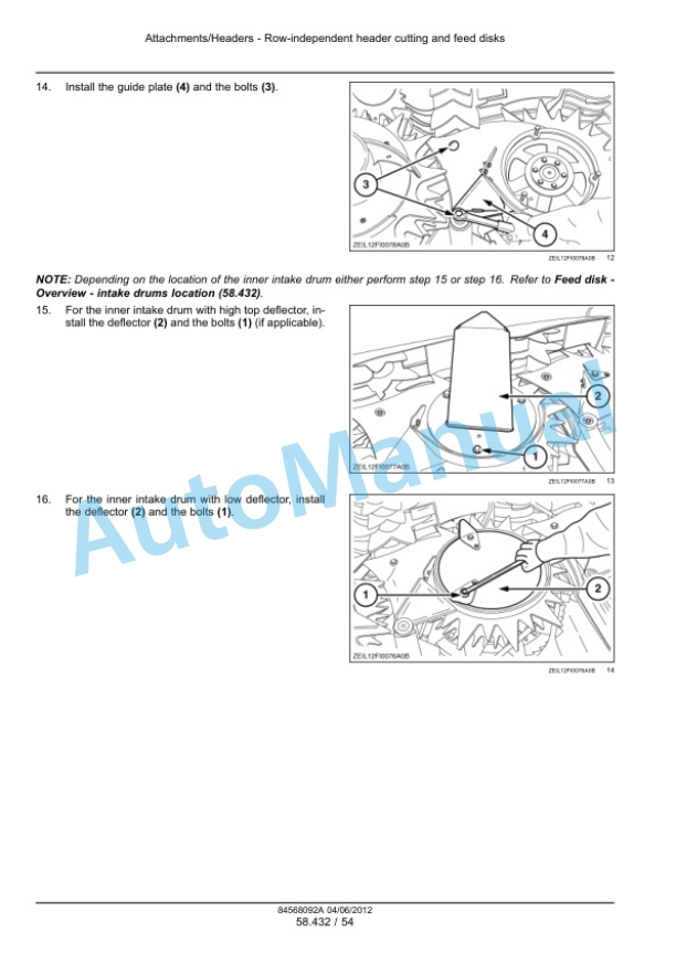 New Holland 440FI, 470FI, 490FI Plus Maize Header Service Manual 84568092A-5