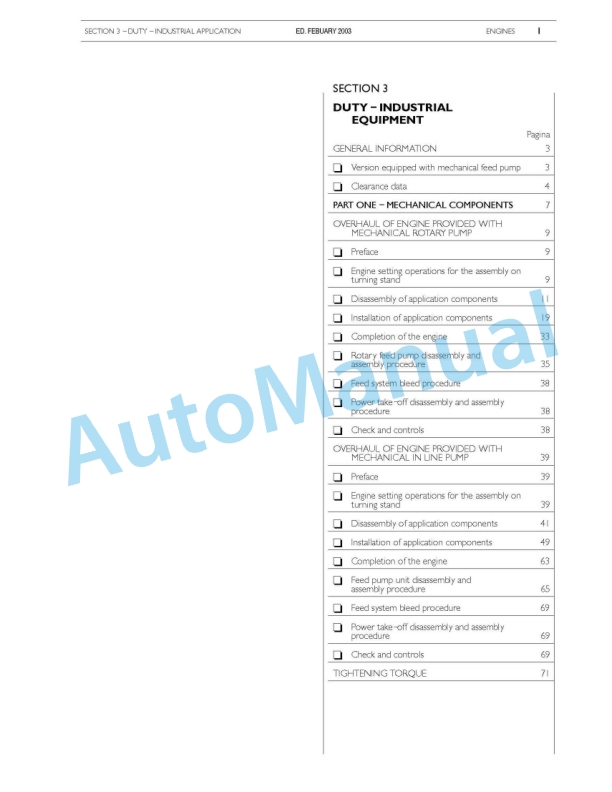 New Holland 445, 445T, 668T M2 Engine Service Manual 6-49731NA-2