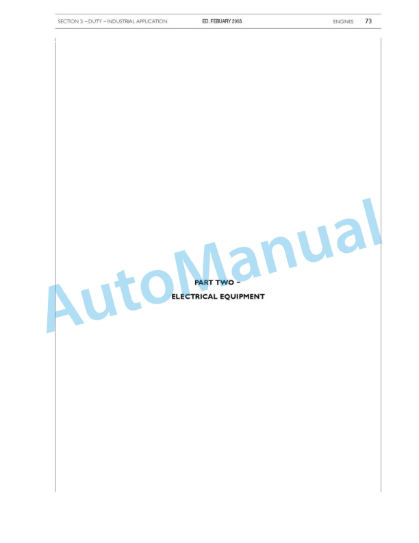 New Holland 445, 445T, 668T M2 Engine Service Manual 6-49731NA-4