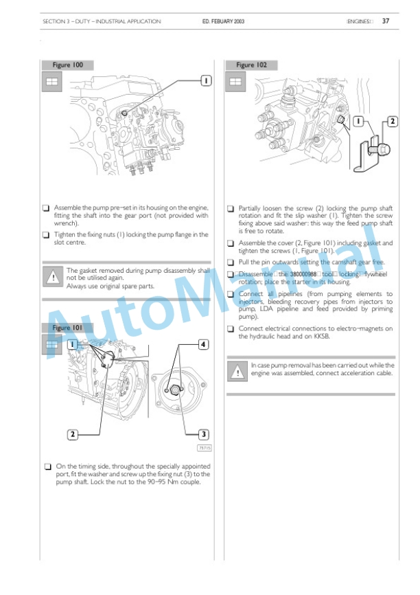 New Holland 445, 445T, 668T M2 Engine Service Manual 6-80940NA-3