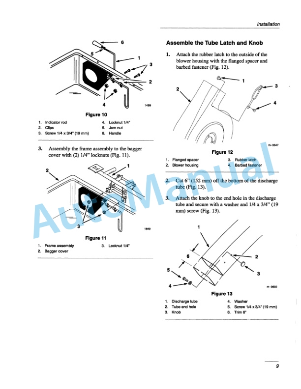 New Holland 44in Vac-Bagger Garden Tractor Operation and Maintenance Manual 42871820-3