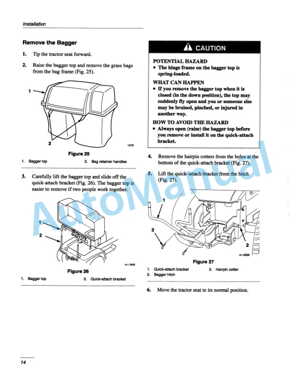 New Holland 44in Vac-Bagger Garden Tractor Operation and Maintenance Manual 42871820-4