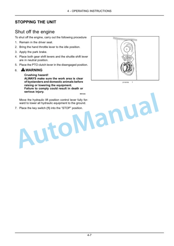 New Holland 45, 55 Workmaster Compact Tractor Operation and Maintenance Manual 47538436-3