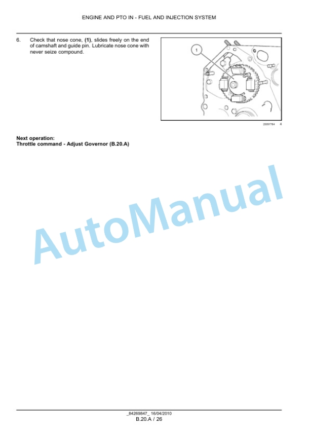New Holland 45, 55 Workmaster Compact Tractor Service Manual 84269847-3