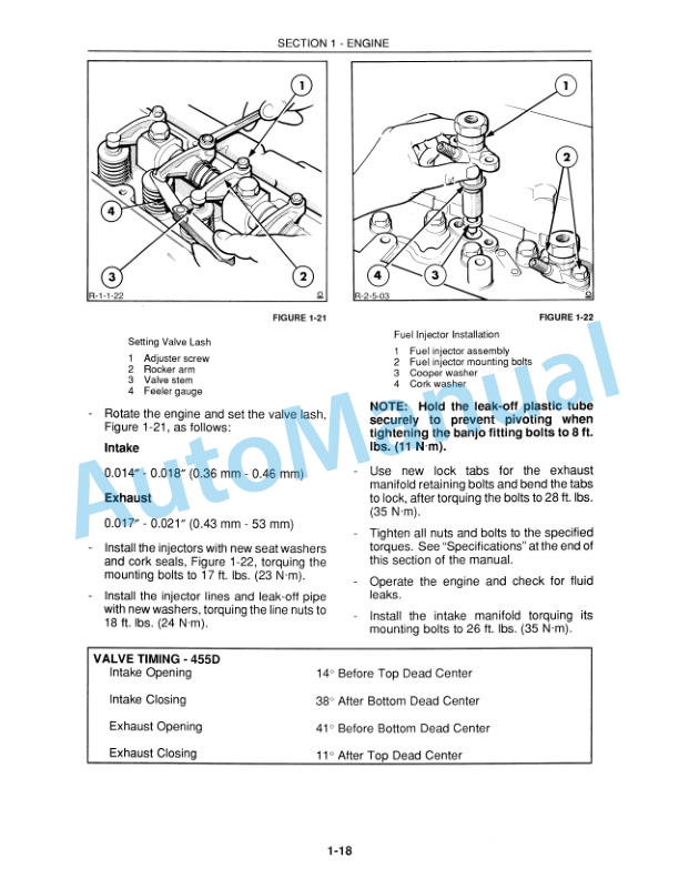 Alternative view of New Holland 455D, 555D, 575D, 655D, 675D Engine Repair Manual 40067501