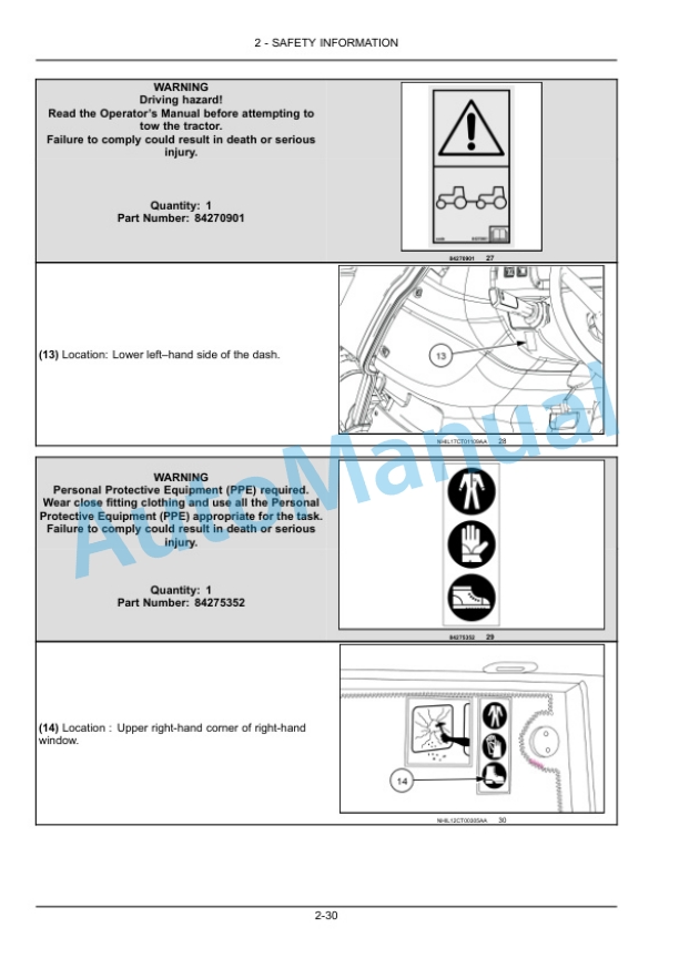 Alternative view of New Holland 45D CVT Boomer Compact Tractor Operation and Maintenance Manual 48028225