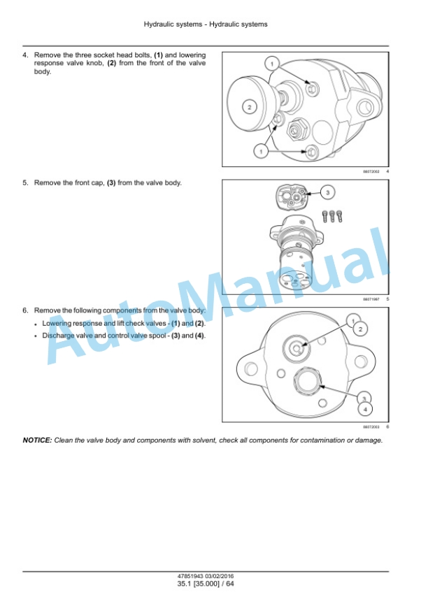 Alternative view of New Holland 46D CVT, 54D CVT Boomer Tier 4B Final Compact Tractor Service Manual 47979817