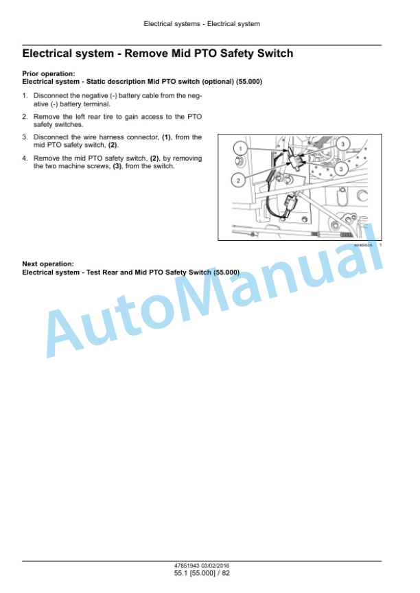 New Holland 46D CVT, 54D CVT Boomer Tier 4B Final Compact Tractor Service Manual 47979818-4