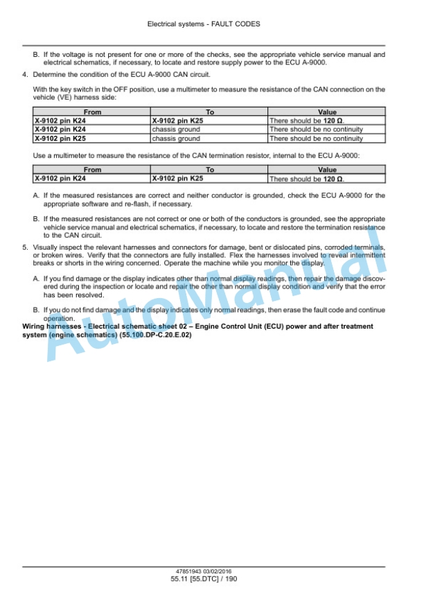 New Holland 46D CVT, 54D CVT Boomer Tier 4B Final Compact Tractor Service Manual 47979821-5