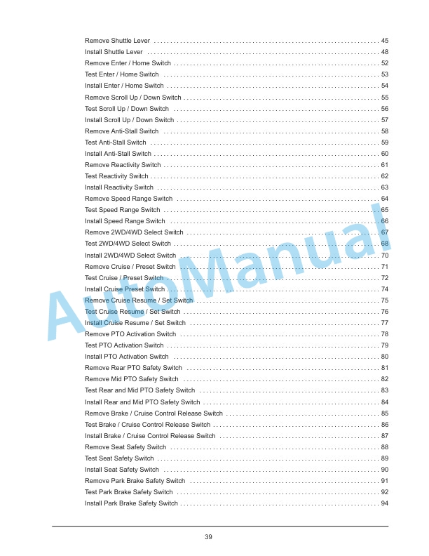 New Holland 46D CVT, 54D CVT Boomer Tier 4B Final Compact Tractor Service Manual 47979823-4