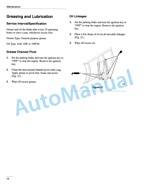 New Holland 48 Snow Blade Operation and Maintenance Manual 86602569-5