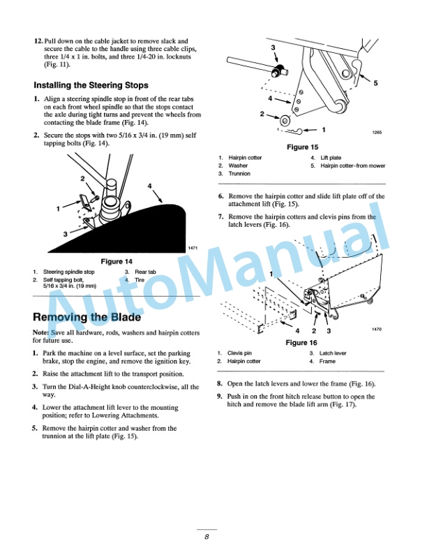 New Holland 48 Snow Blade Operation and Maintenance Manual 86619977-4