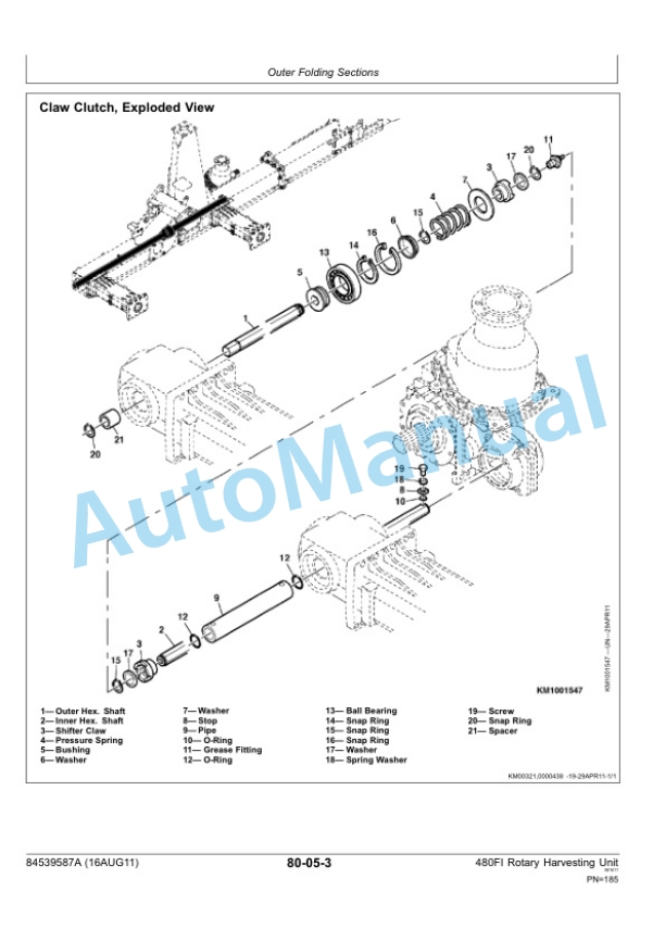 New Holland 480FI Rotary Harvester Repair Manual 84539587A-5