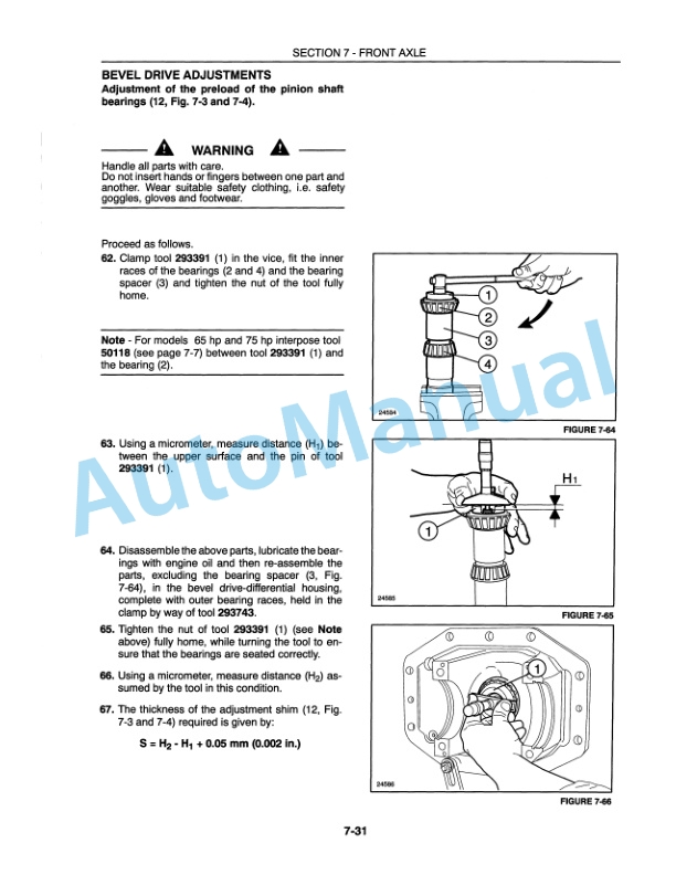 New Holland 4835, 5635, 6635, 7635 Tractor Repair Manual 86566076-5