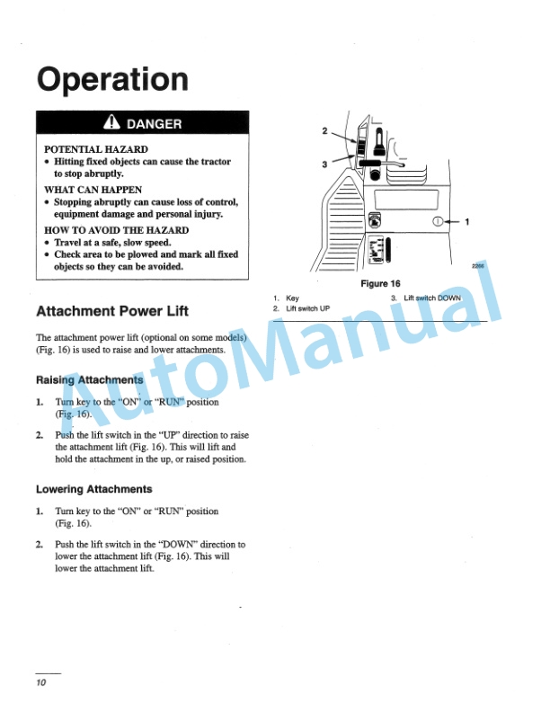 New Holland 48in Snow Blade for Lawn - Garden Tractor Operation and Maintenance Manual 42680081-4