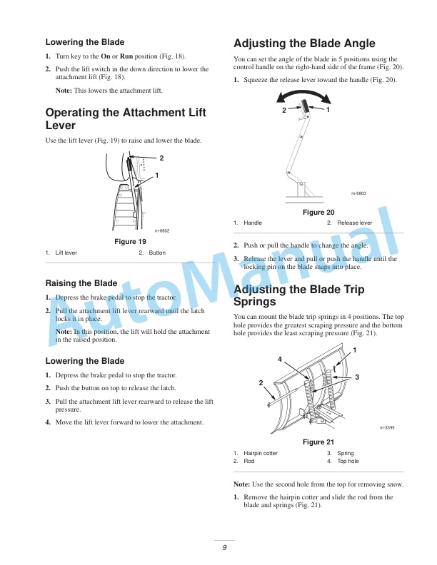 New Holland 48in Snow-Dozer Blade Operation and Maintenance Manual 87040097-5