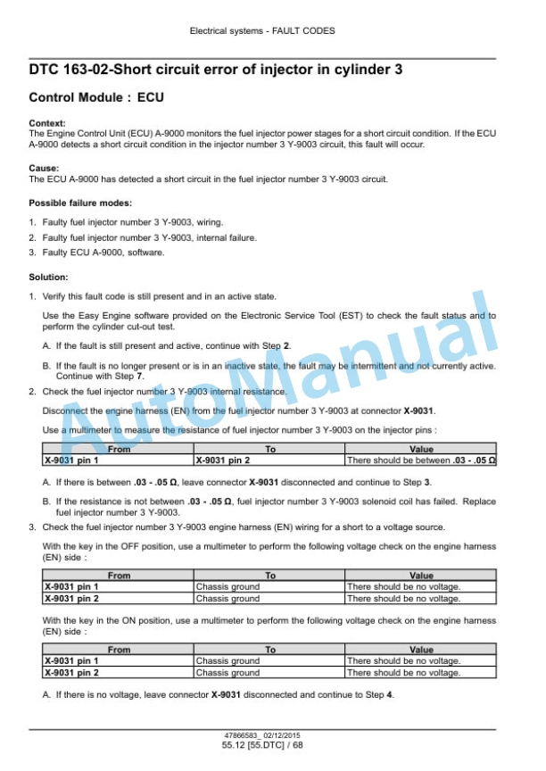 New Holland 50, 60, 70 Workmaster Tier 4B Final Tractor Service Manual 47951334-2
