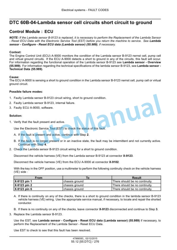 New Holland 50, 60, 70 Workmaster Tier 4B Final Tractor Service Manual 47951334-5