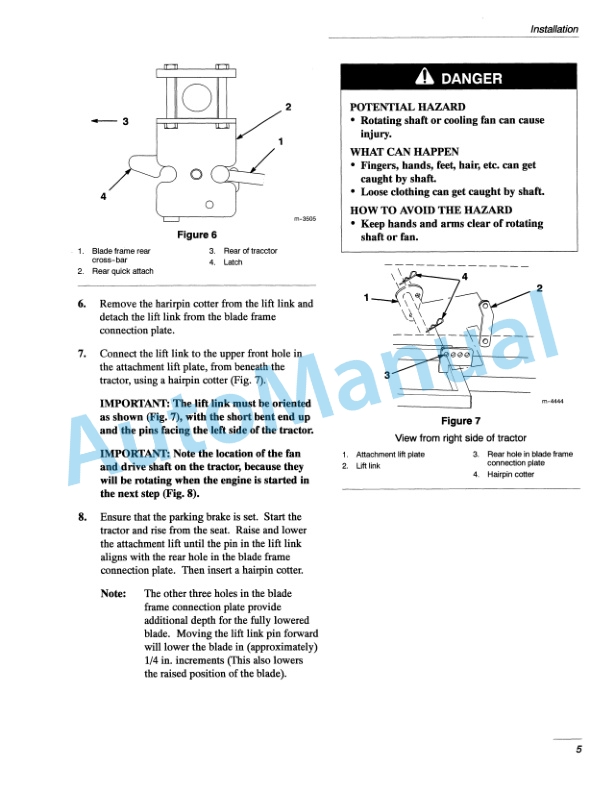 New Holland 50 Mid-Mount Blade Operation and Maintenance Manual 86602579-4