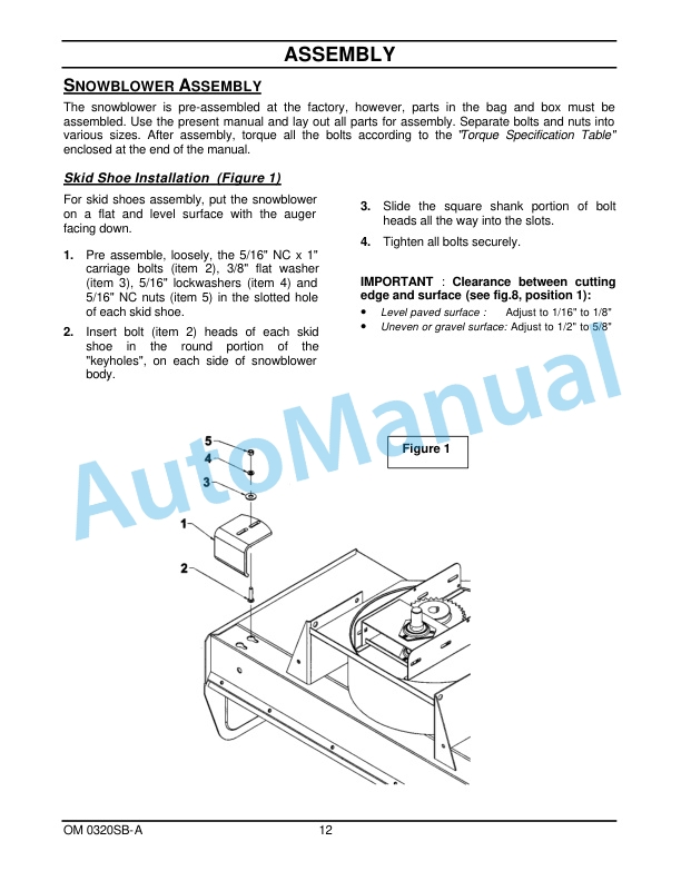 New Holland 50CS 50in Snowblower Operation and Maintenance Manual 87300084-3