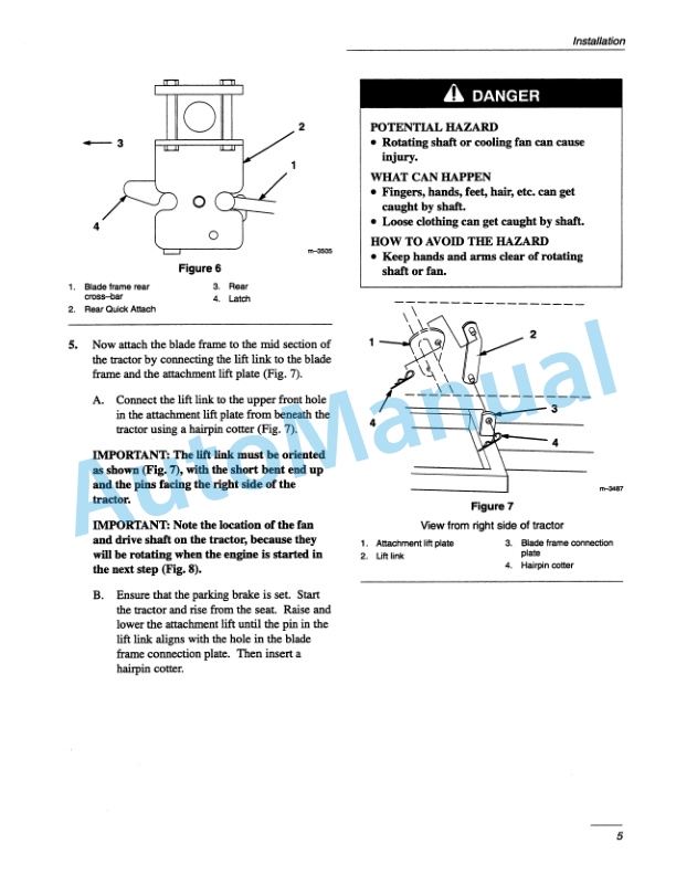 New Holland 50in Mid-Mount Blade Operation and Maintenance Manual 42871800-4