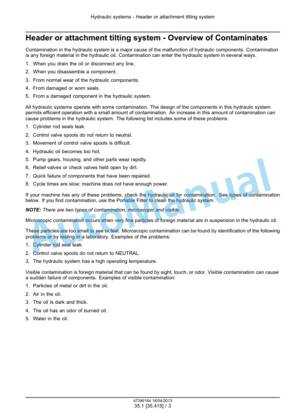 New Holland 512, 530 Megacutter Tractor Mounted Disc Mower-Conditioner Service Manual 47390184-3