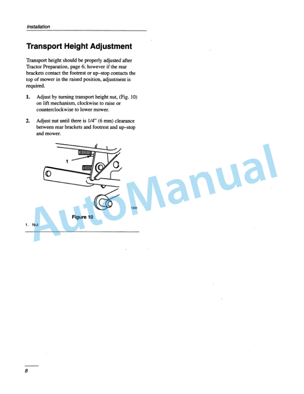 New Holland 52in Mower for Lawn - Garden Tractor Operation and Maintenance Manual 42680160-3