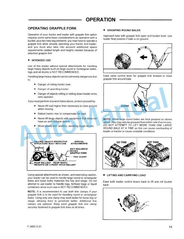 New Holland 52LA-MSL Series Quick Attach Farm Loader Operation and Maintenance Manual 86632632-3