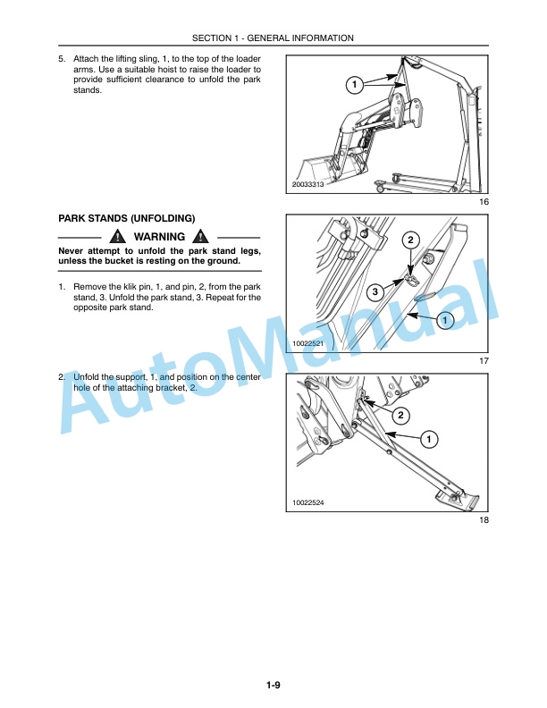 New Holland 52LB Front End Loader Operation and Maintenance Manual 87034406-2