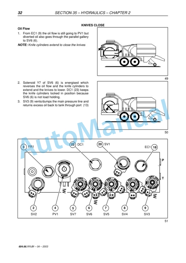 New Holland 548 Baler Wrapper Combi Repair Manual 6046611101-2