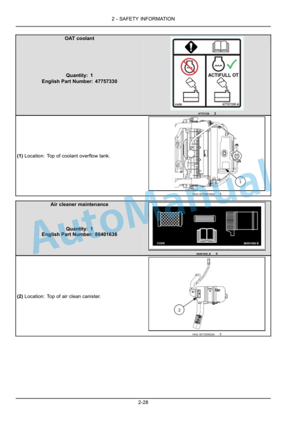 Alternative view of New Holland 54D CVT Boomer Tier 4B Final Compact Tractor Operation and Maintenance Manual 48028237