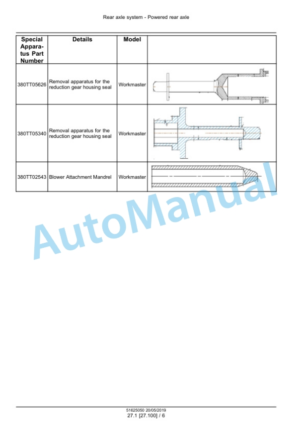Alternative view of New Holland 55, 65, 75 Workmaster Tractor Service Manual 51625050