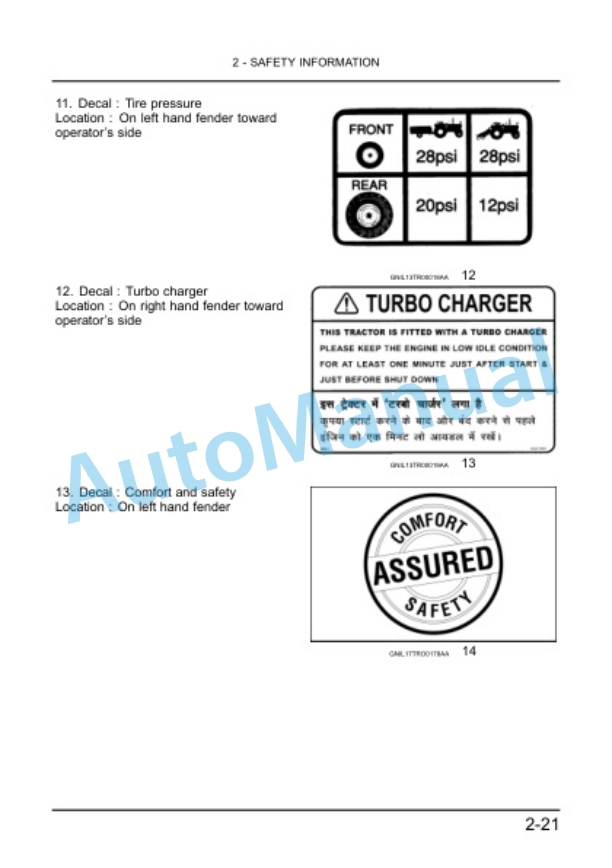 Alternative view of New Holland 5500, 6500, 7500 Tractor Operation and Maintenance Manual 48134669